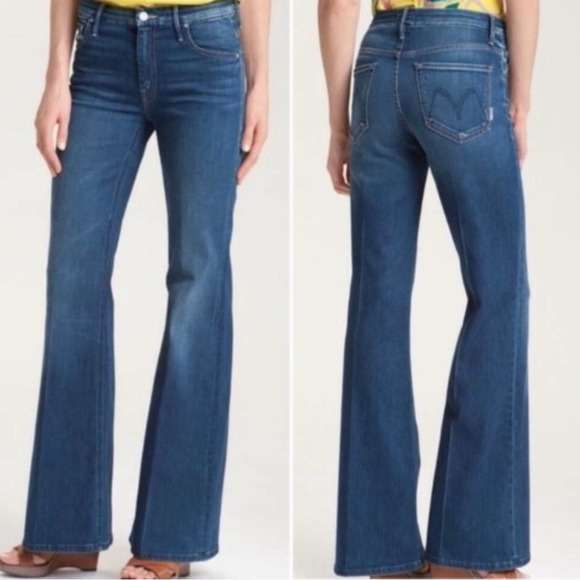 MOTHER Denim - Mother The Mellow Drama Flare in Stardust Size 28